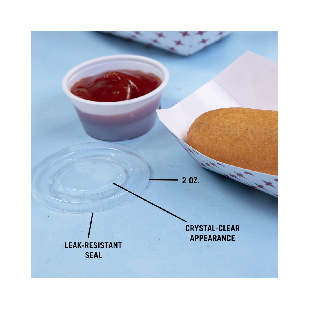 Pactiv® Portion Cups & Lids – Translucent & Clear Options