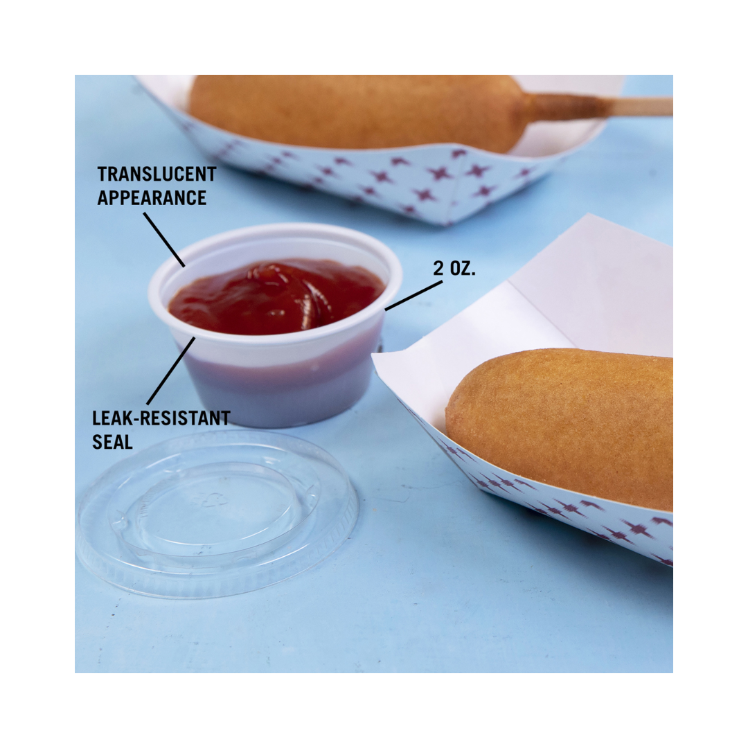 Pactiv® Portion Cups & Lids – Translucent & Clear Options