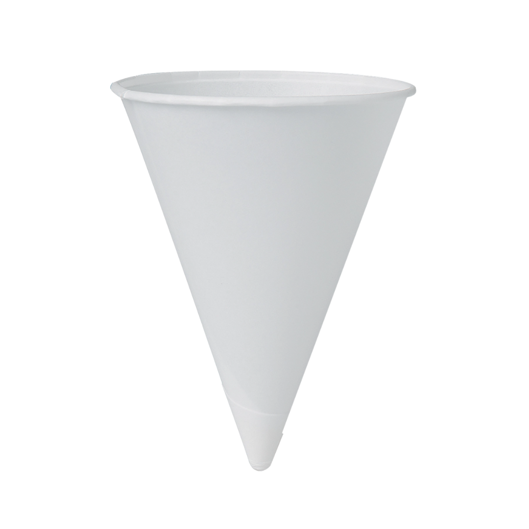 Solo® Bare® Eco-Forward® Cone Water Cups – Treated Paper, 4 oz to 8 oz