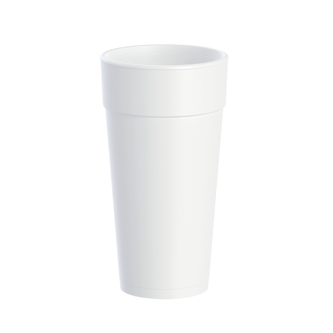Dart® J Cup® Insulated EPS Foam Cups – 4 oz to 32 oz, White
