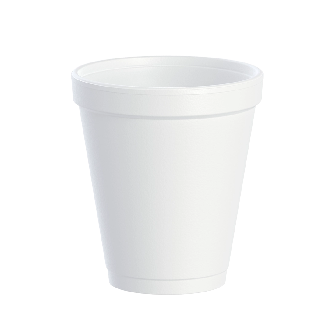 Dart® J Cup® Insulated EPS Foam Cups – 4 oz to 32 oz, White
