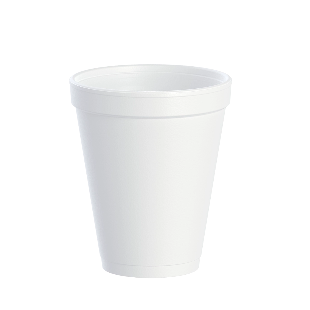Dart® J Cup® Insulated EPS Foam Cups – 4 oz to 32 oz, White