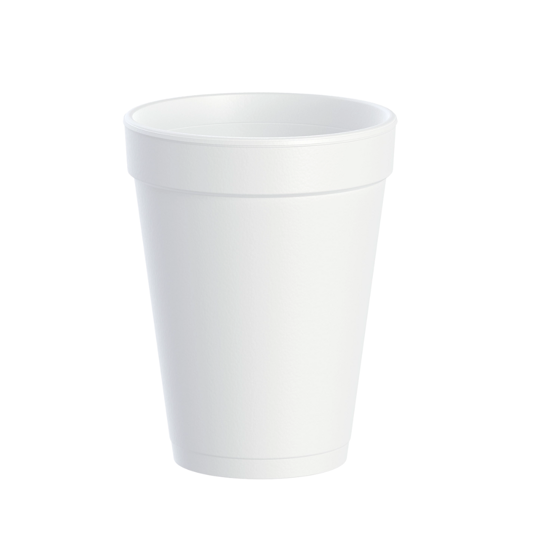 Dart® J Cup® Insulated EPS Foam Cups – 4 oz to 32 oz, White