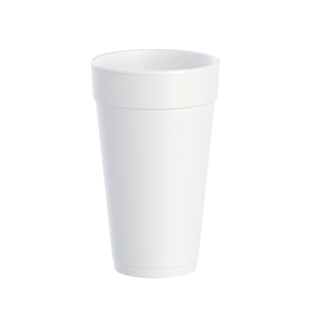 Dart® J Cup® Insulated EPS Foam Cups – 4 oz to 32 oz, White