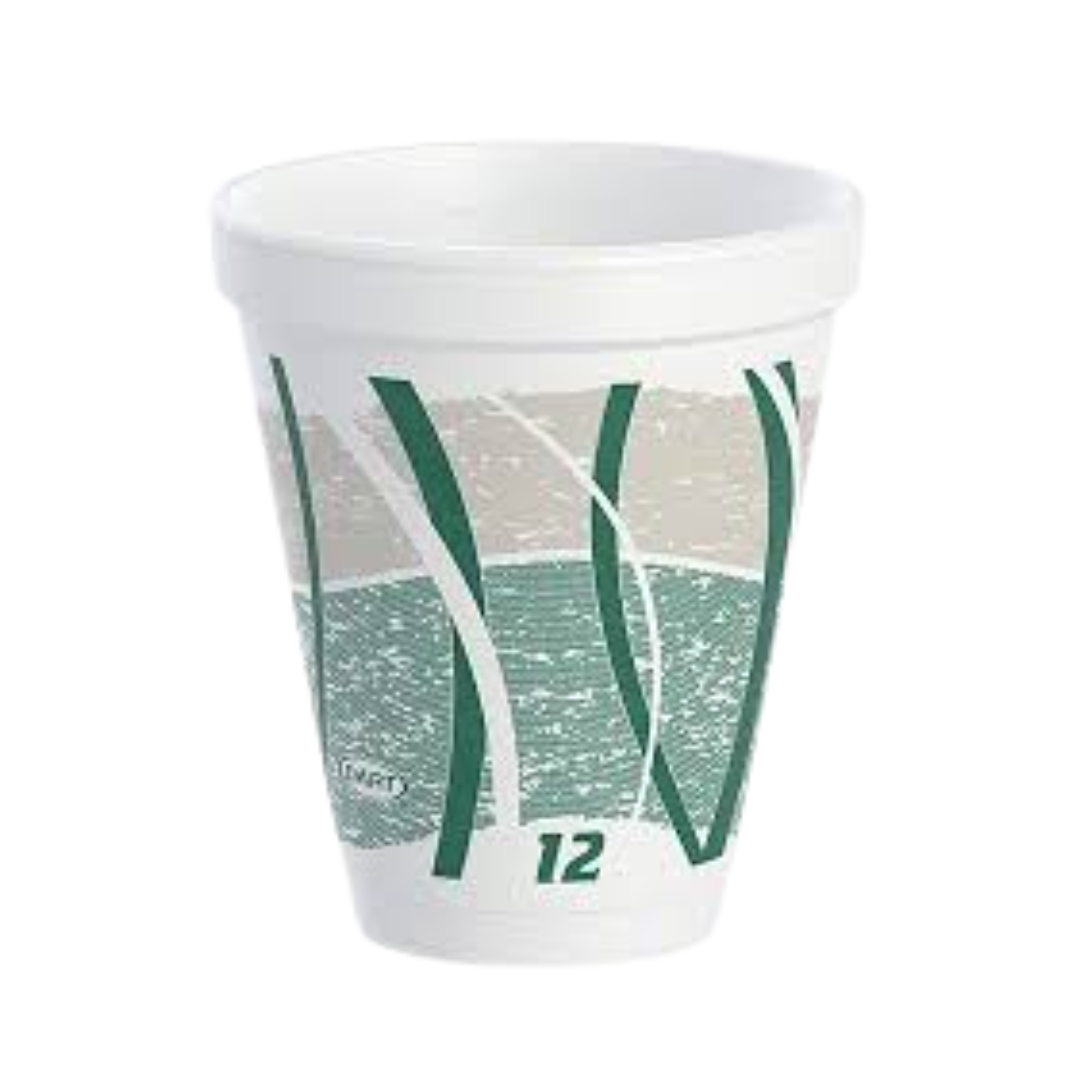 Dart® Impulse® Foam Cups – Color-Coded Sizes for Hot & Cold Drinks, 8 oz to 44 oz