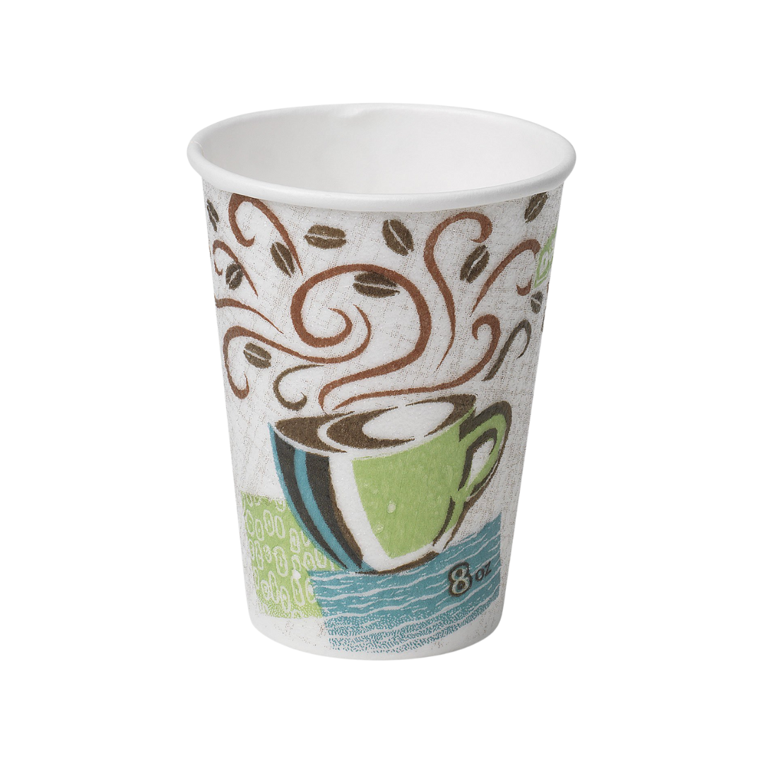Dixie® PerfecTouch™ Coffee Haze Paper Hot Cup – 8 oz