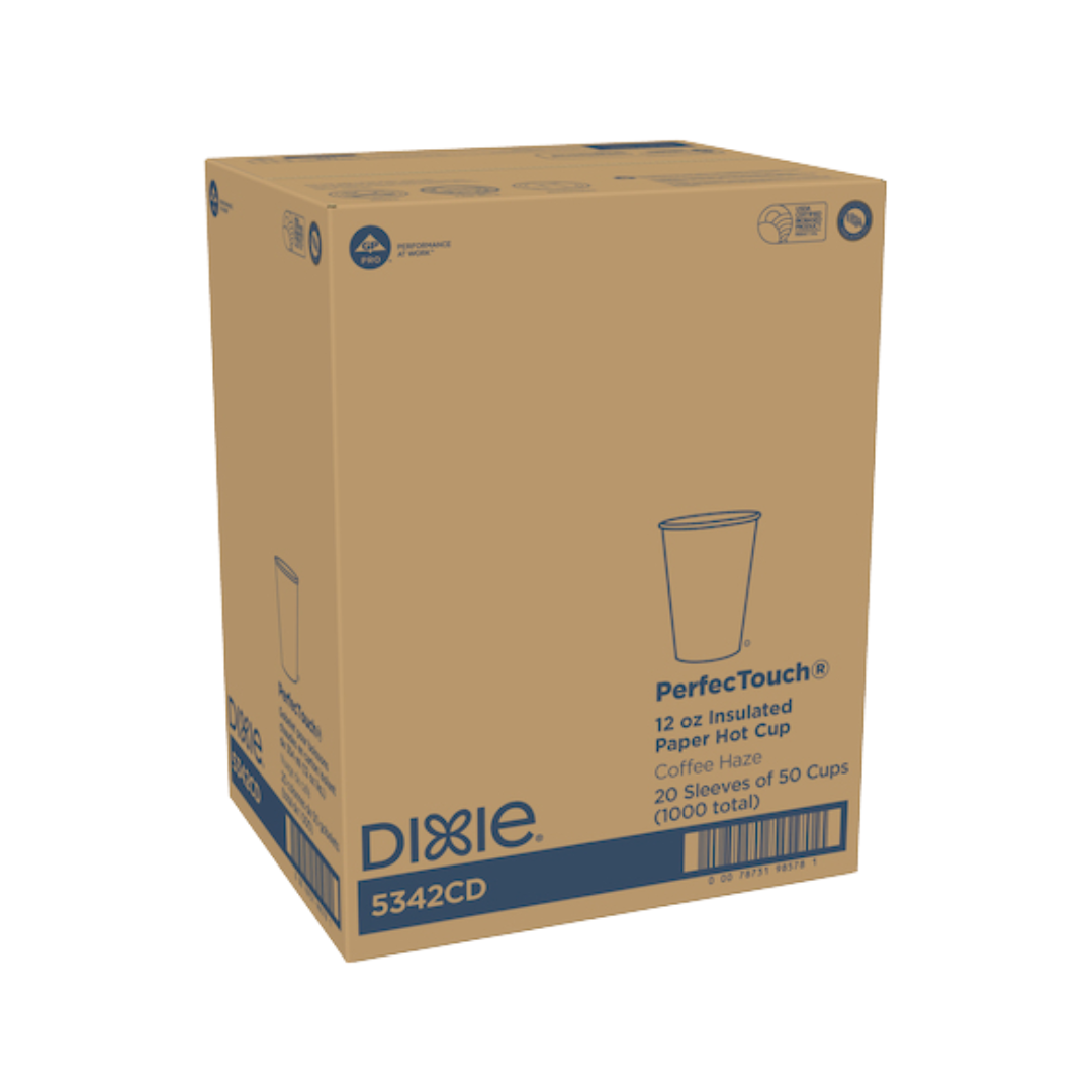 Dixie® PerfecTouch™ Coffee Haze Paper Hot Cup – 12 oz