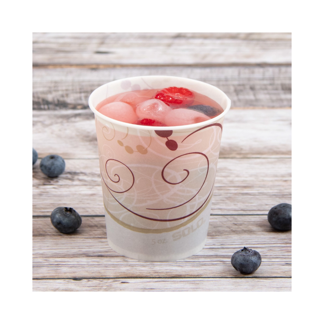 Solo® Symphony™ Waxed Paper Cold Cups – 5 oz, 9 oz, 12 oz
