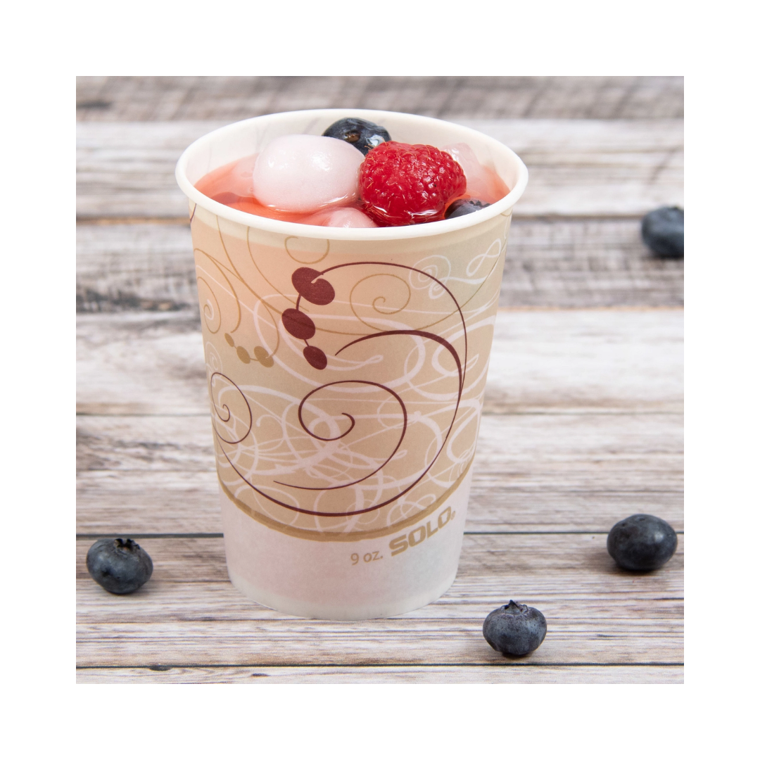 Solo® Symphony™ Waxed Paper Cold Cups – 5 oz, 9 oz, 12 oz