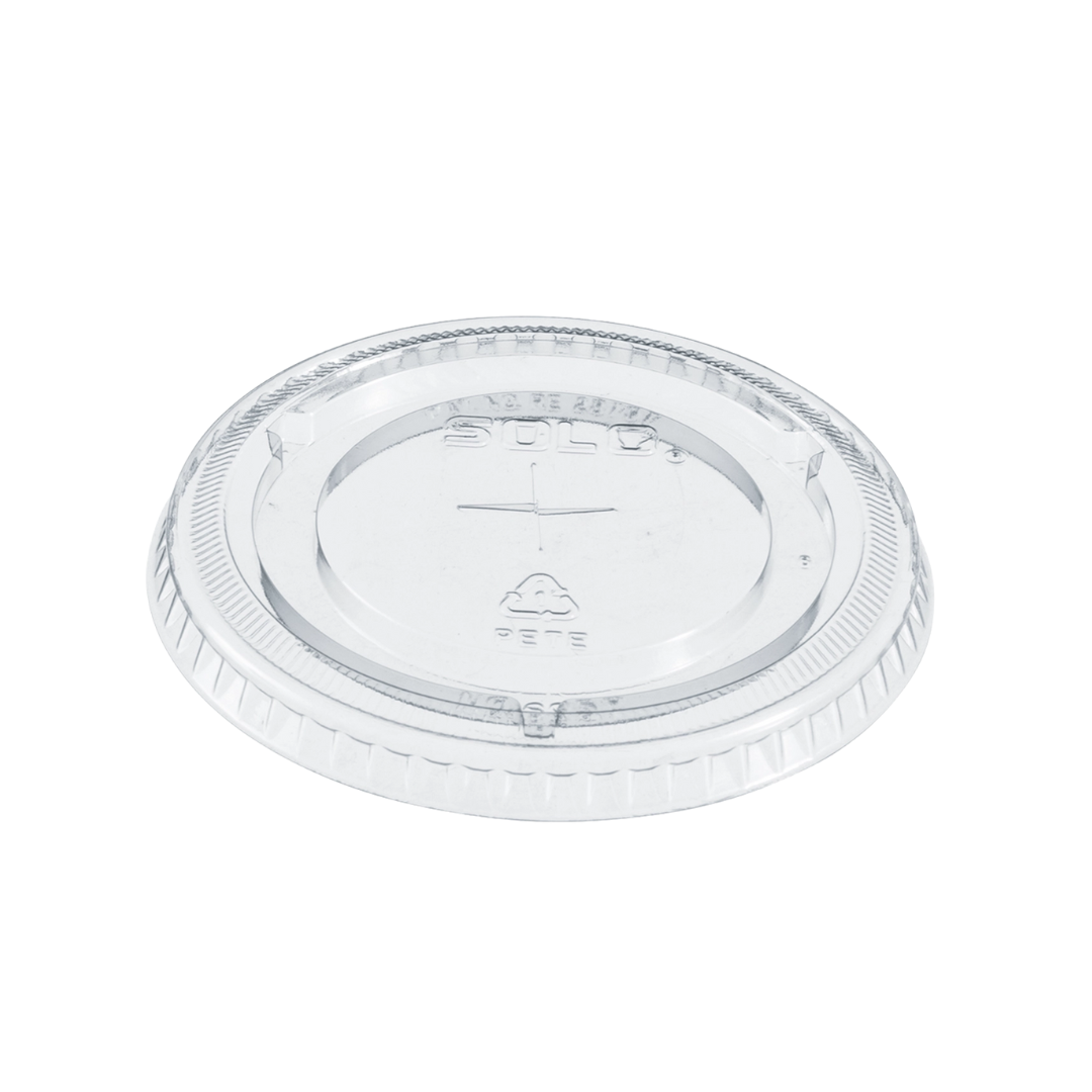 Solo® 12–14 oz. PET Plastic with Straw-Slotted Lid – Clear