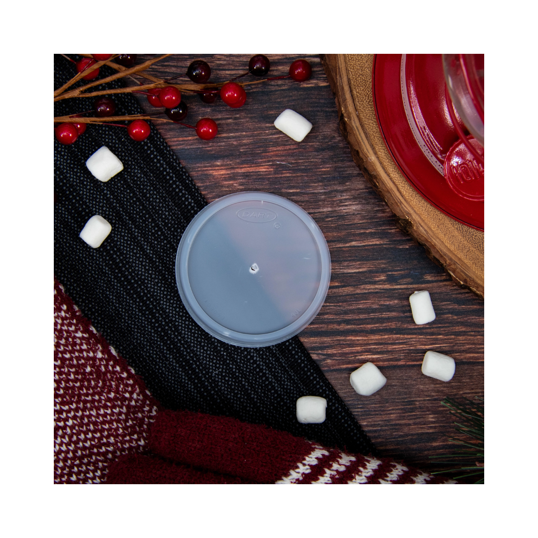 Dart® 4 oz. HIPS Plastic Vented Lid – Translucent