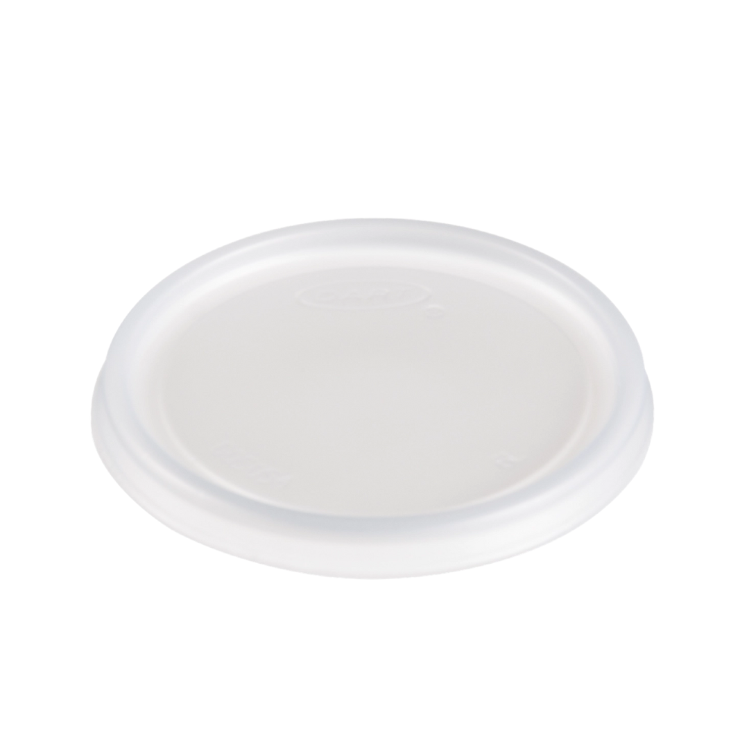 Dart® 6 oz. HIPS Plastic Non-Vented Lid – Translucent