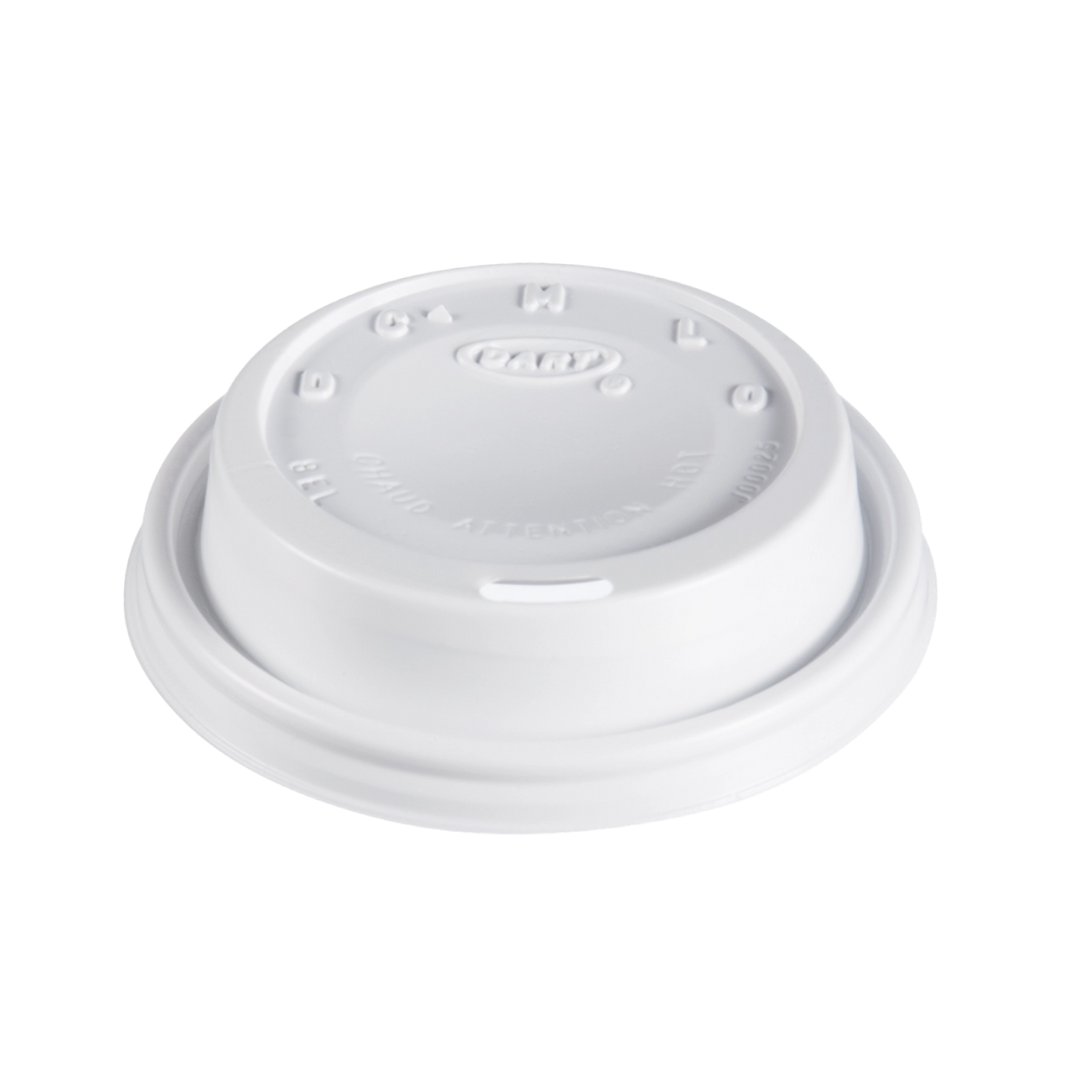 Dart® 8 oz. HIPS Cappuccino Lid – White