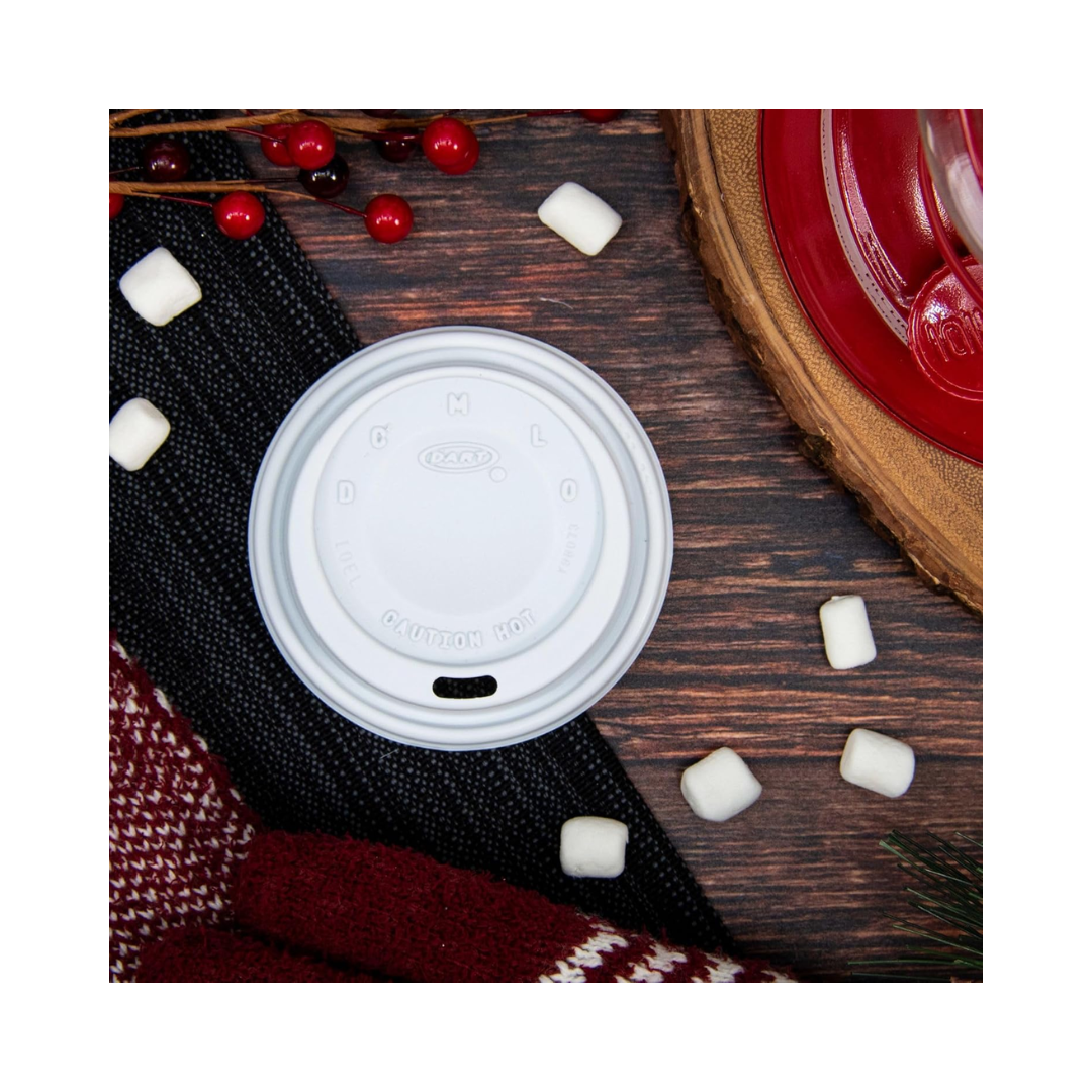 Dart® 10 oz. HIPS Cappuccino Lid – White