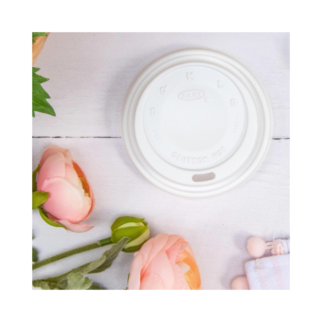 Dart® 10 oz. HIPS Cappuccino Lid – White