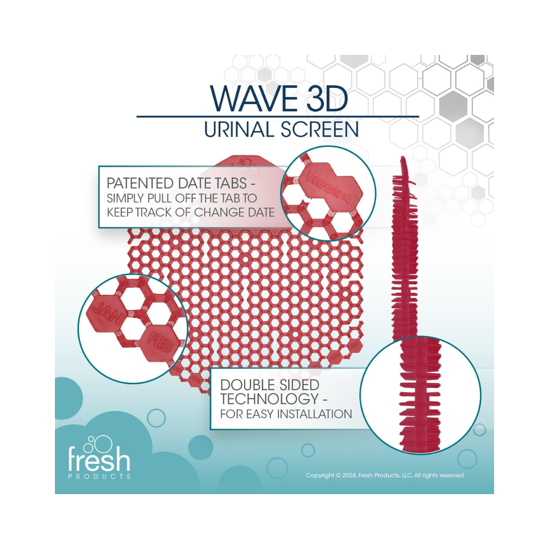 Fresh Wave® 3D Urinal Screen – Spiced Apple, 30-Day Protection