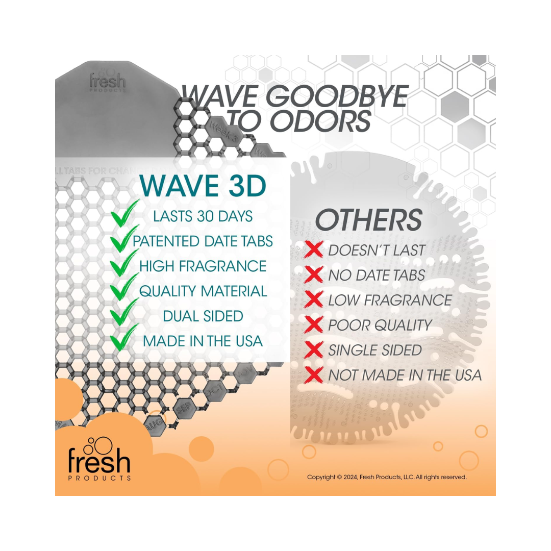 Fresh Wave® 3D Urinal Screen – Spiced Apple, 30-Day Protection