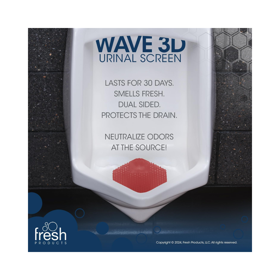 Fresh Wave® 3D Urinal Screen – Spiced Apple, 30-Day Protection