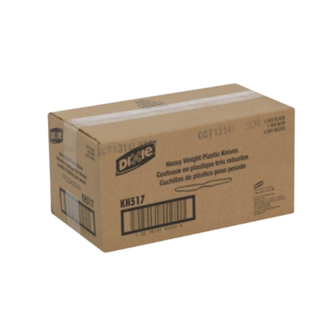 Dixie® Heavyweight Polystyrene Knife – Black, 7 1/2"