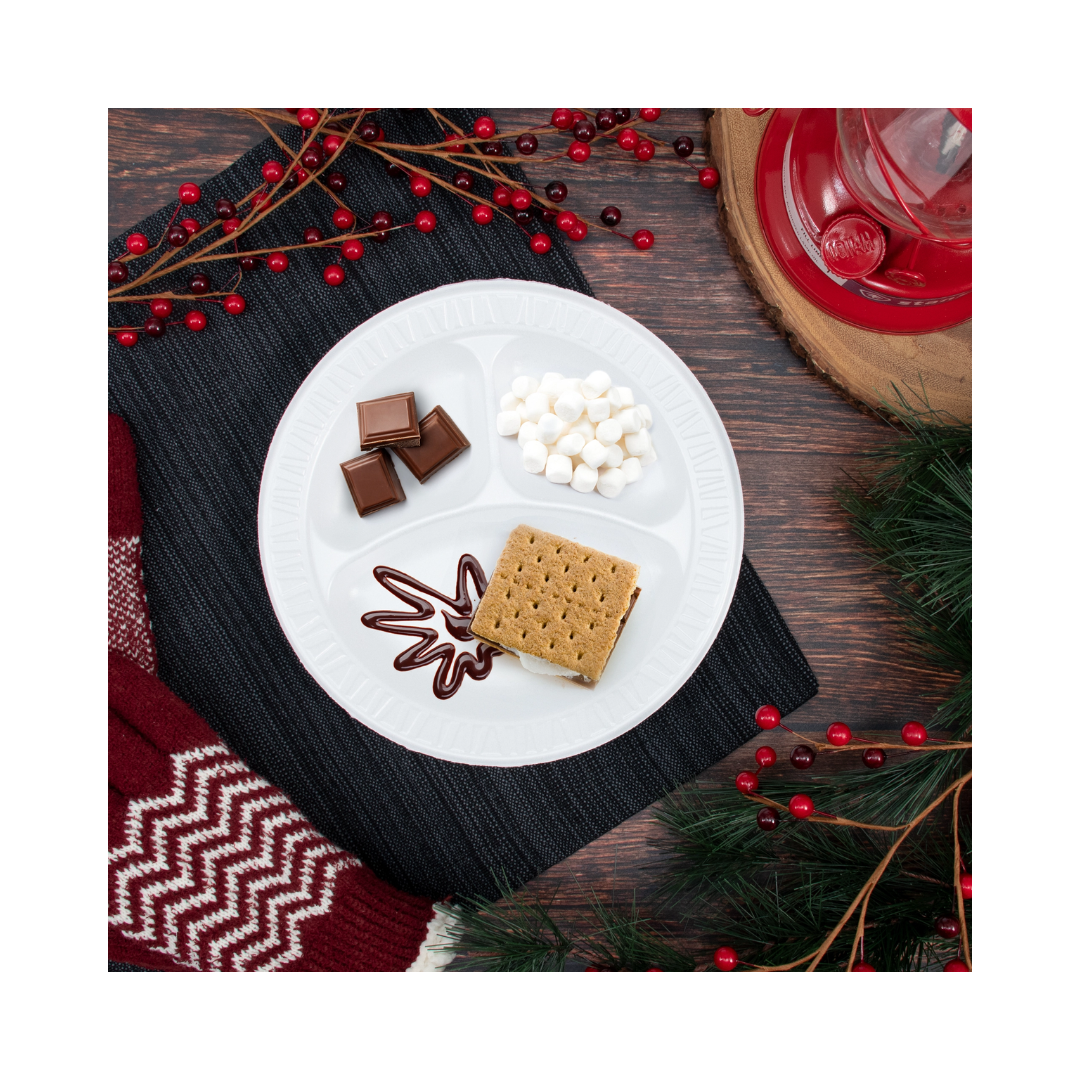 Dart® Concorde® XPS Non-Laminated Foam Plates – White, 6" to 10¼", Standard & 3-Compartment