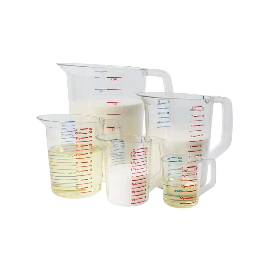 Rubbermaid® Bouncer® Measuring Cups – Polycarbonate, 1 Cup to 4 Qt