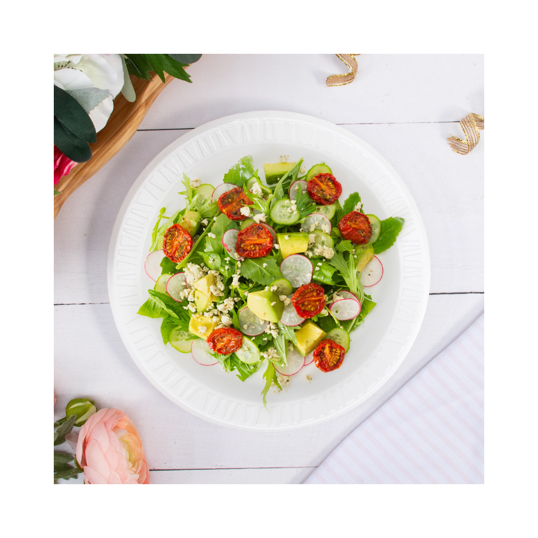Dart® Quiet Classic® Laminated Foam Plates – White, 6" to 10¼", Standard & 3-Compartment