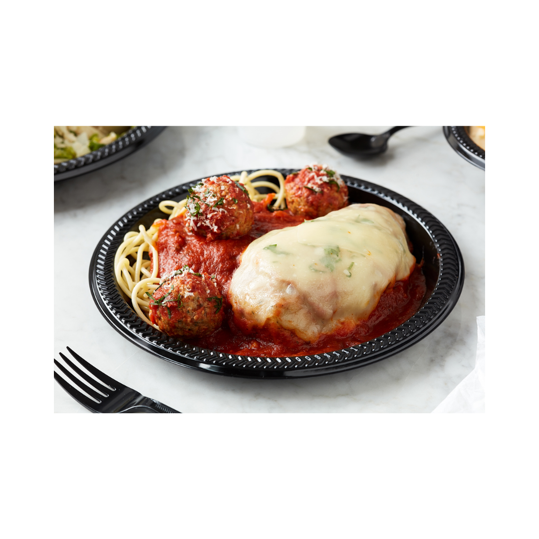Pactiv Meadoware® Impact® Black Plates – 6″ & 9″