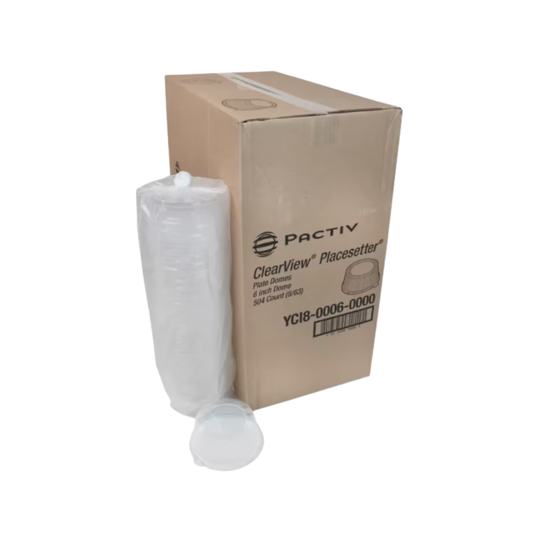 Pactiv® Clear Dome Lid For 6" Bread & Butter Plates