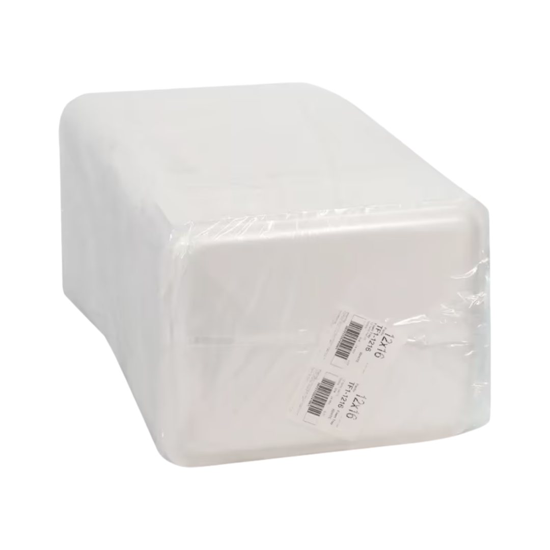 Pactiv® 12" x 16" Foam Supermarket Tray – White