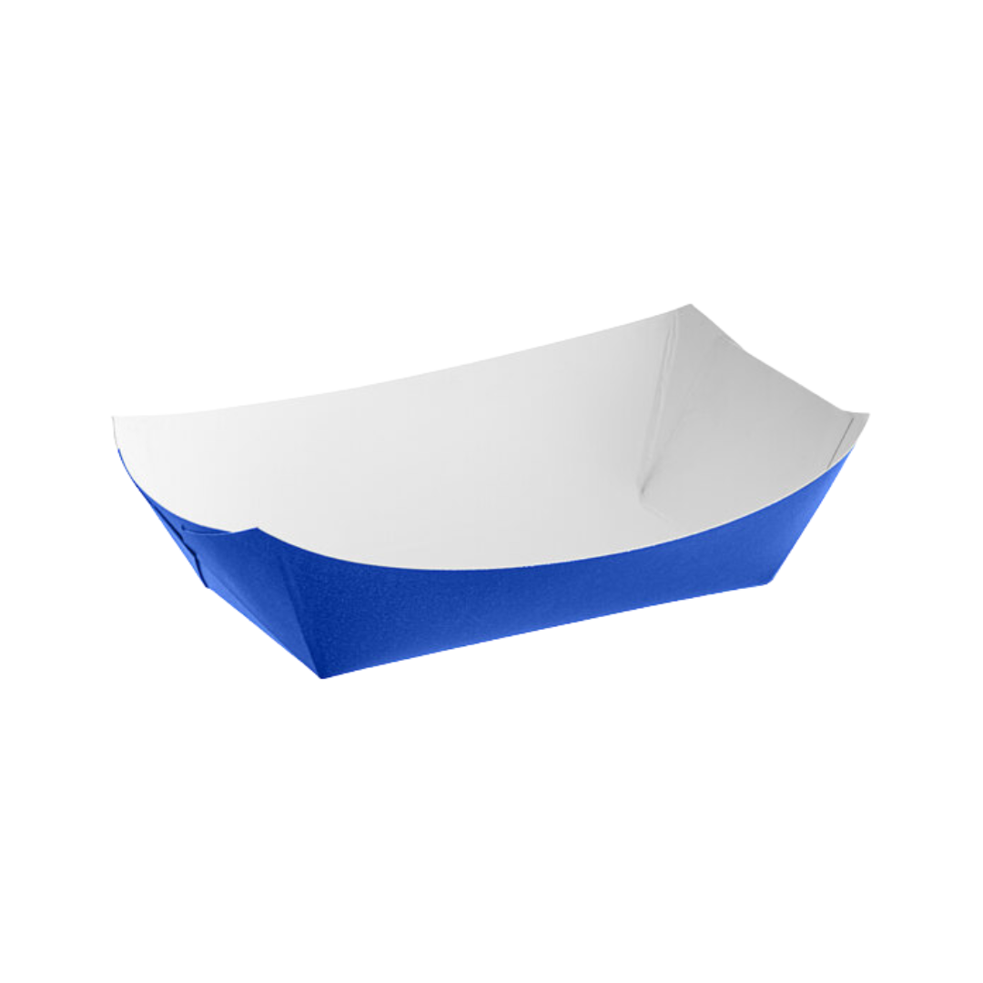 SQP® Solid Color Food Trays – #50, Blue & Red