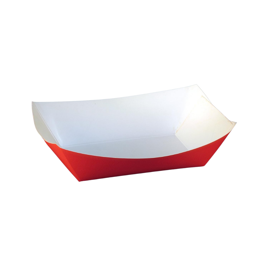 SQP® Solid Color Food Trays – #50, Blue & Red