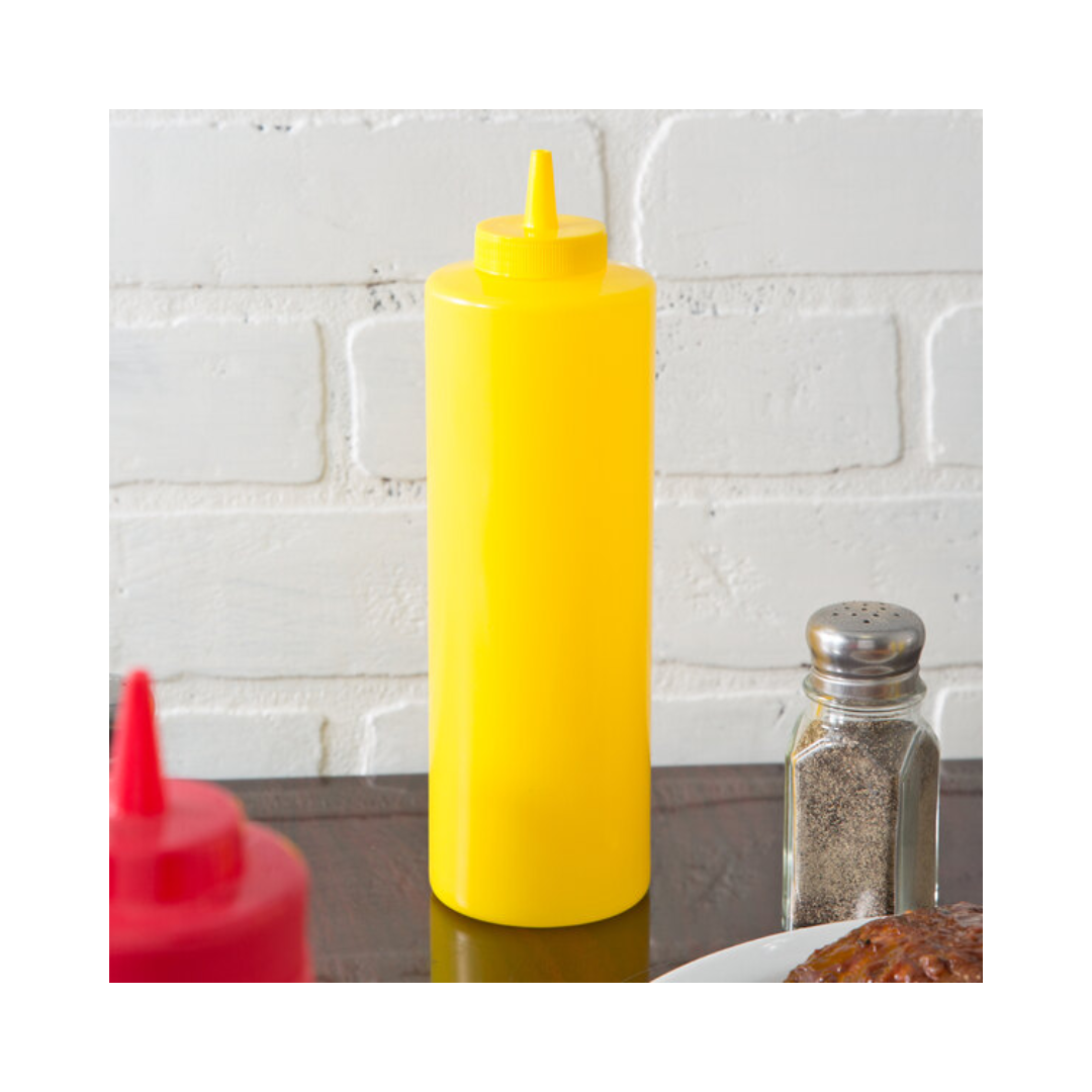 Winco® Squeeze Bottle – 24 oz, Yellow