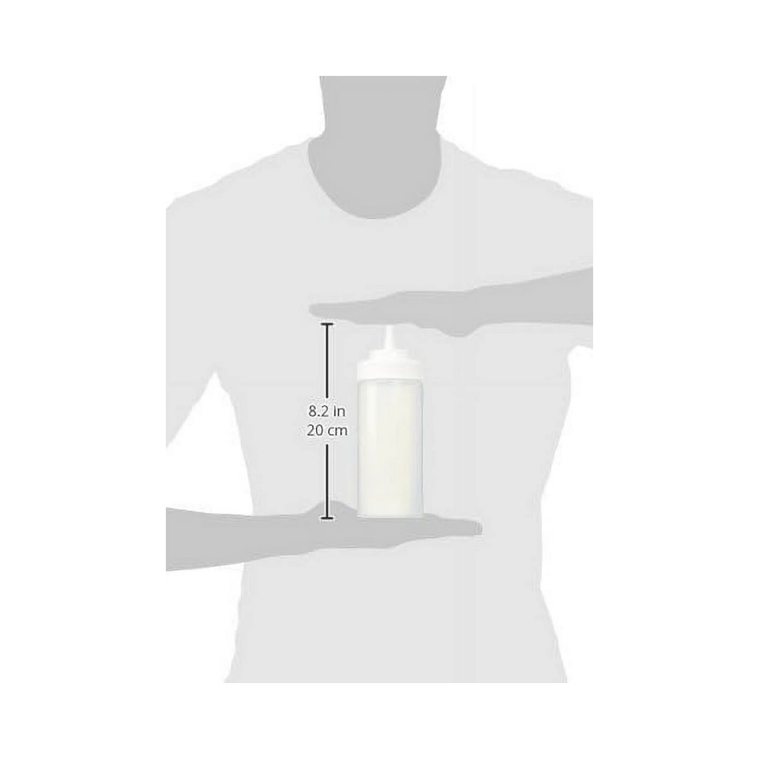 Winco® Wide-Mouth Squeeze Bottles – 16 oz, Clear