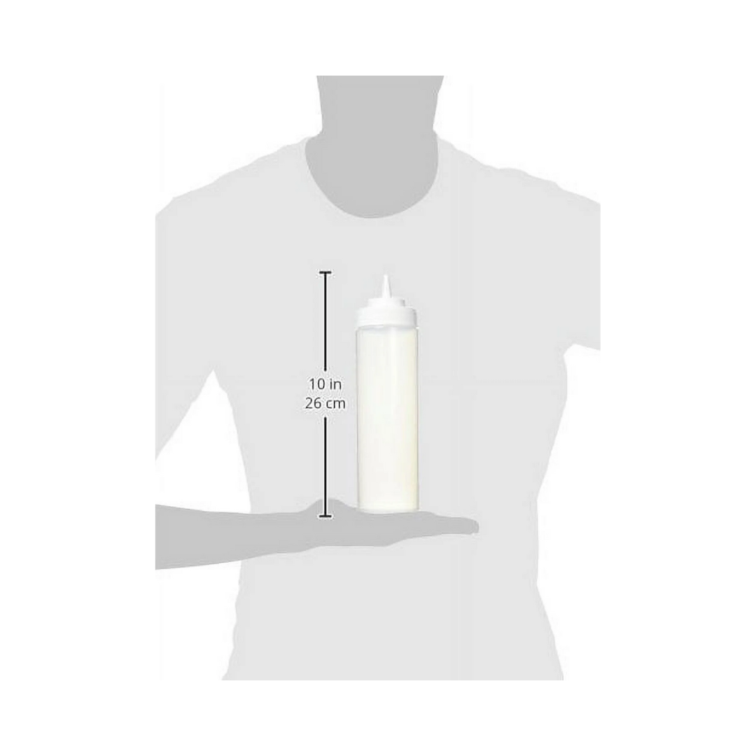 Winco® Wide-Mouth Squeeze Bottles – 24 oz, Clear