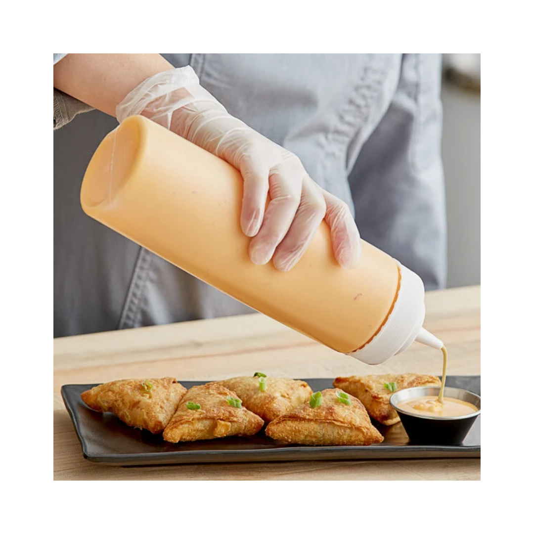 Winco® Wide-Mouth Squeeze Bottles – 24 oz, Clear