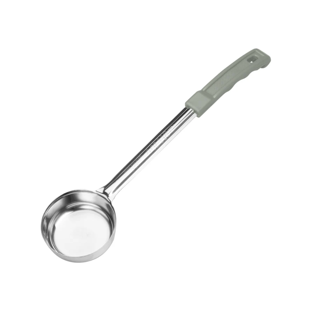 Winco® 1 Piece Stainless Steel Portioners – Solid & Perforated, Color-Coded, 1 oz. to 8 oz.