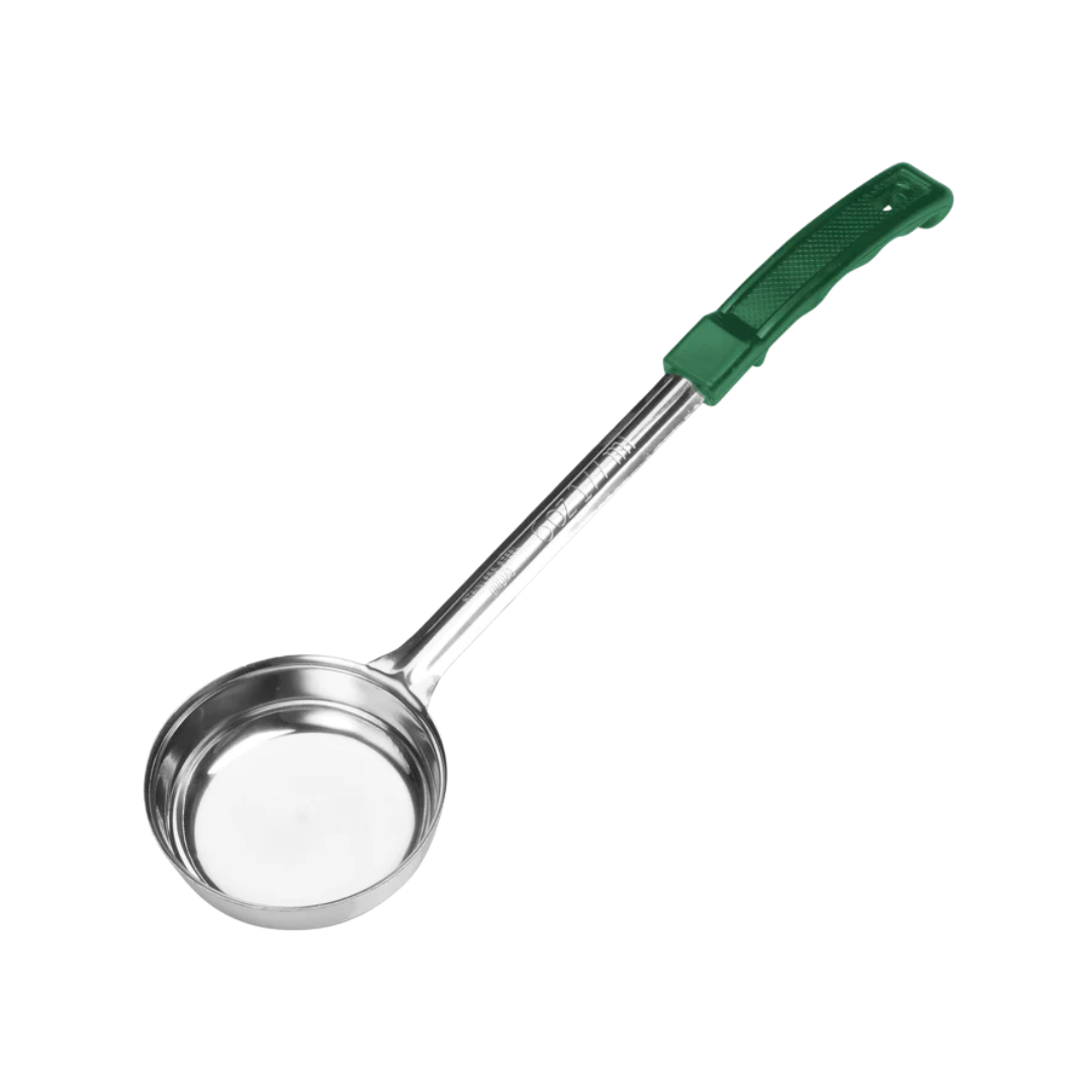 Winco® 1 Piece Stainless Steel Portioners – Solid & Perforated, Color-Coded, 1 oz. to 8 oz.