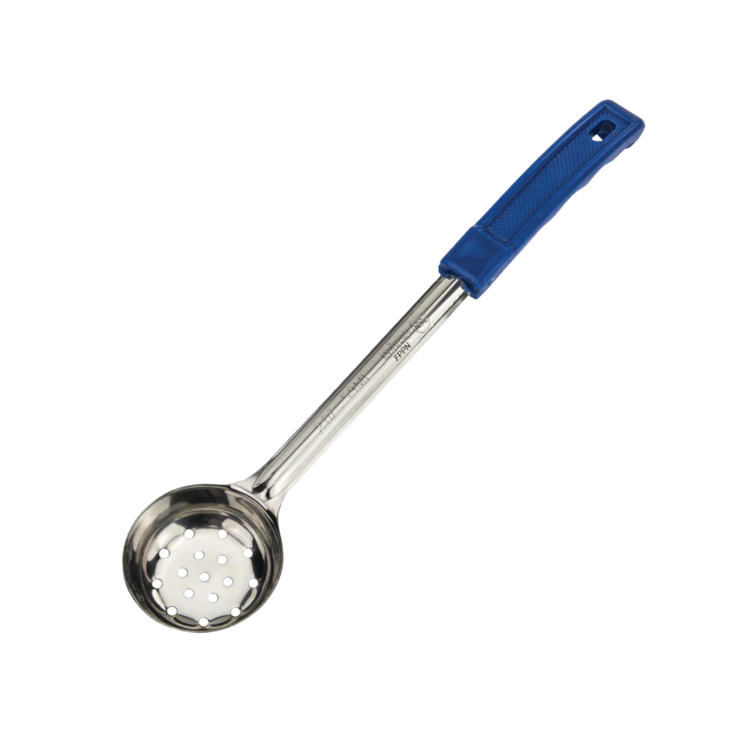Winco® 1 Piece Stainless Steel Portioners – Solid & Perforated, Color-Coded, 1 oz. to 8 oz.
