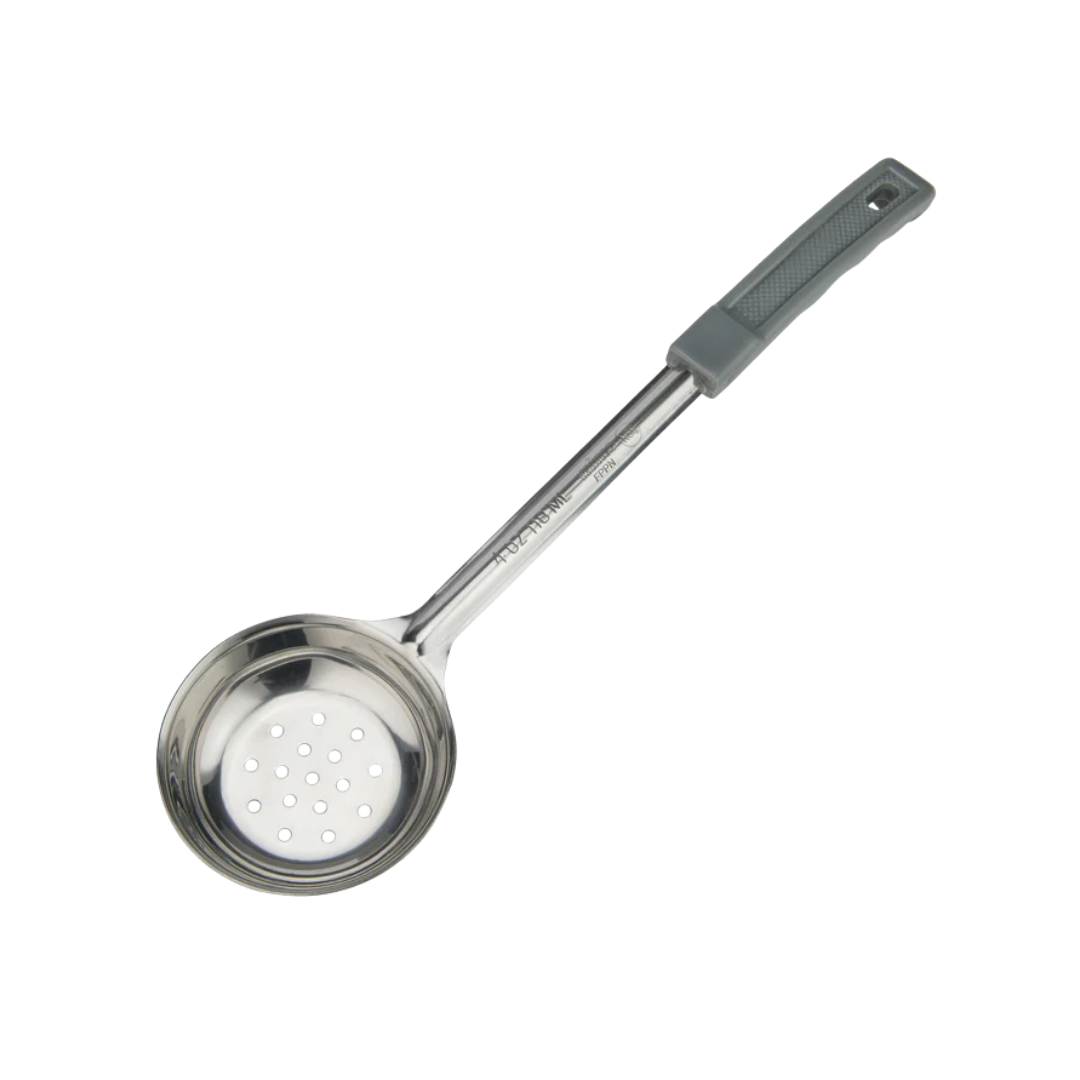 Winco® 1 Piece Stainless Steel Portioners – Solid & Perforated, Color-Coded, 1 oz. to 8 oz.
