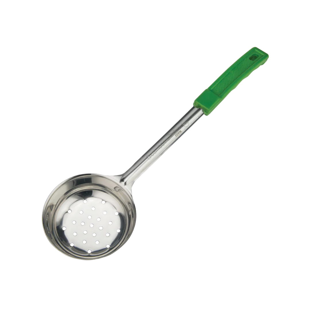Winco® 1 Piece Stainless Steel Portioners – Solid & Perforated, Color-Coded, 1 oz. to 8 oz.