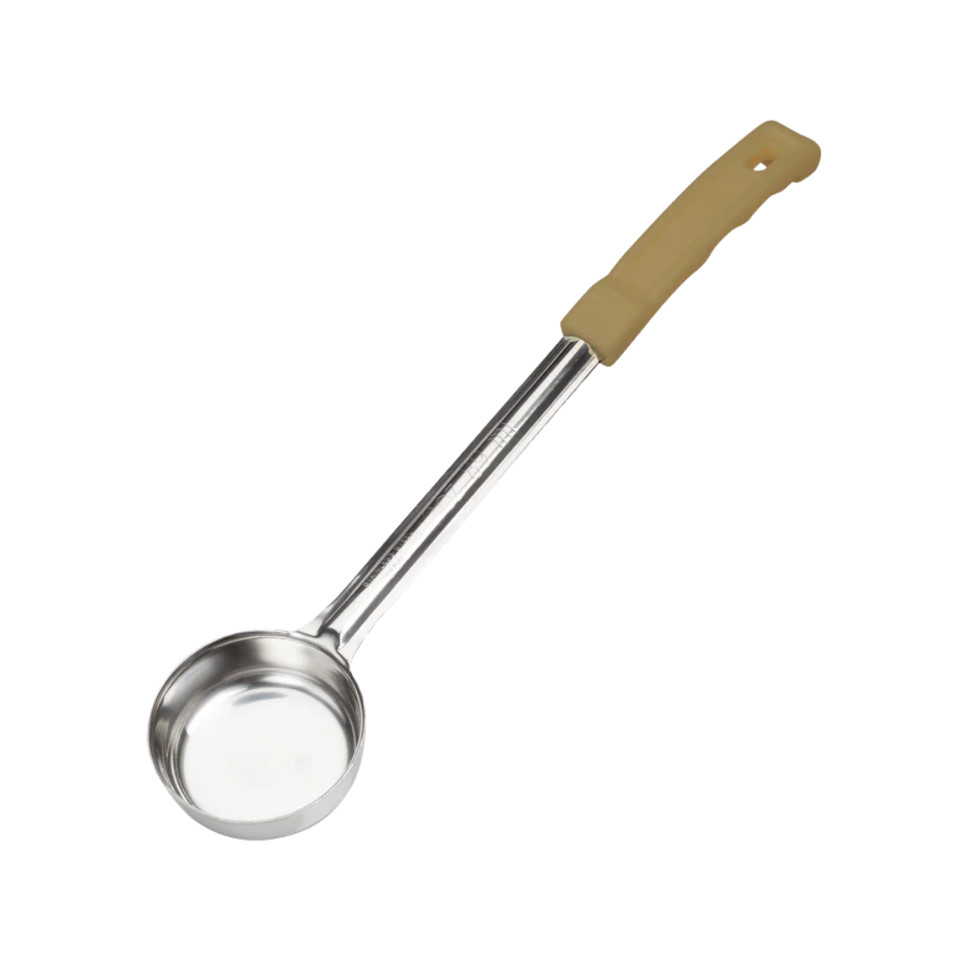 Winco® 1 Piece Stainless Steel Portioners – Solid & Perforated, Color-Coded, 1 oz. to 8 oz.