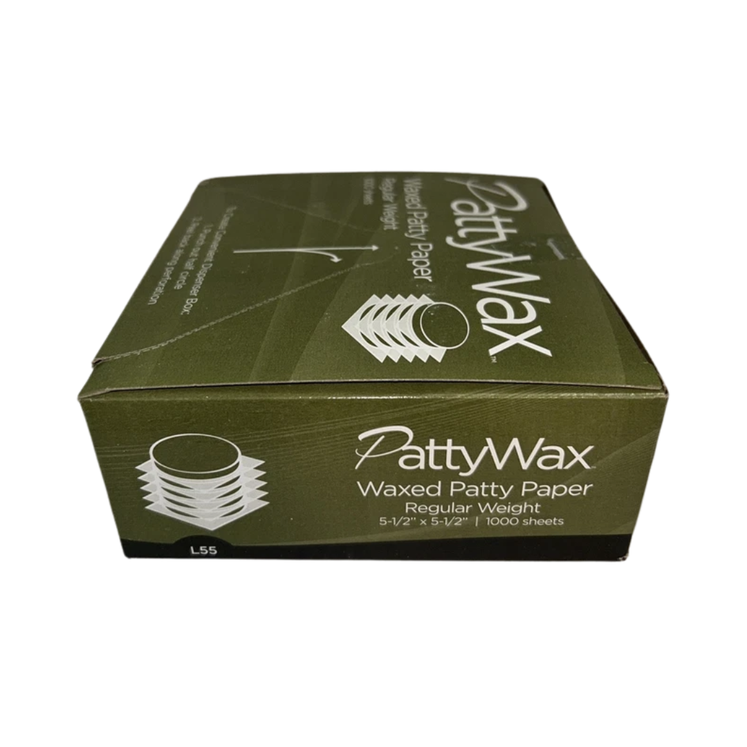 Bagcraft® PattyWax® Waxed Patty Paper – 5 1/2" x 5 1/2", Regular