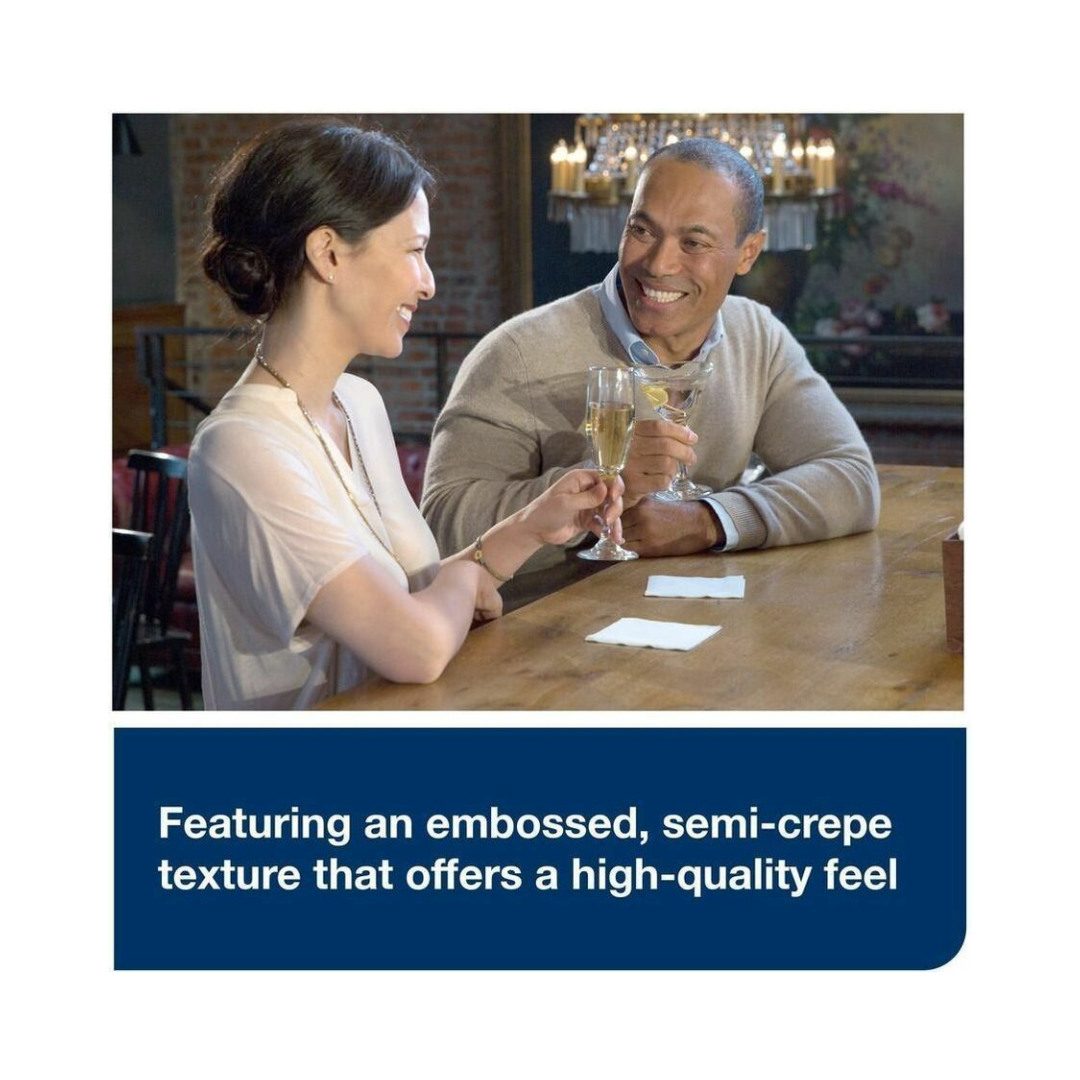 Tork® Universal Quality 1/4 Fold Beverage Napkin – White, 9.4" x 9.4", 1 Ply