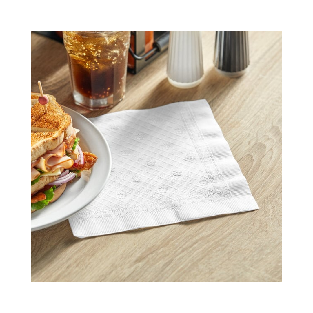 Tork® Universal Quality 1/4 Fold Dinner Napkin – White, 17" x 16.9", 1 Ply