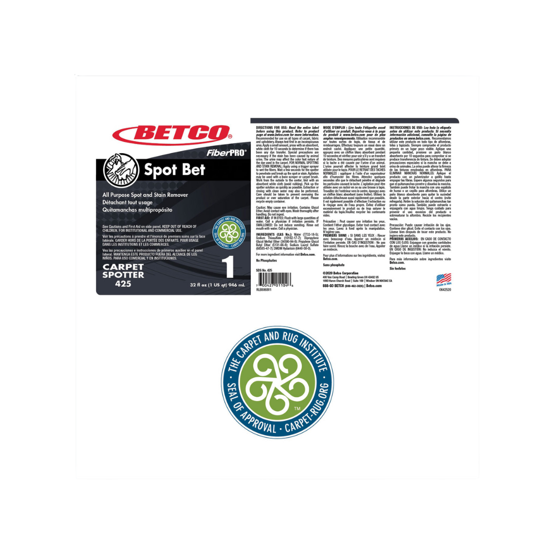 Betco® FiberPRO® Spot Bet Spot & Stain Remover – 32 fl oz