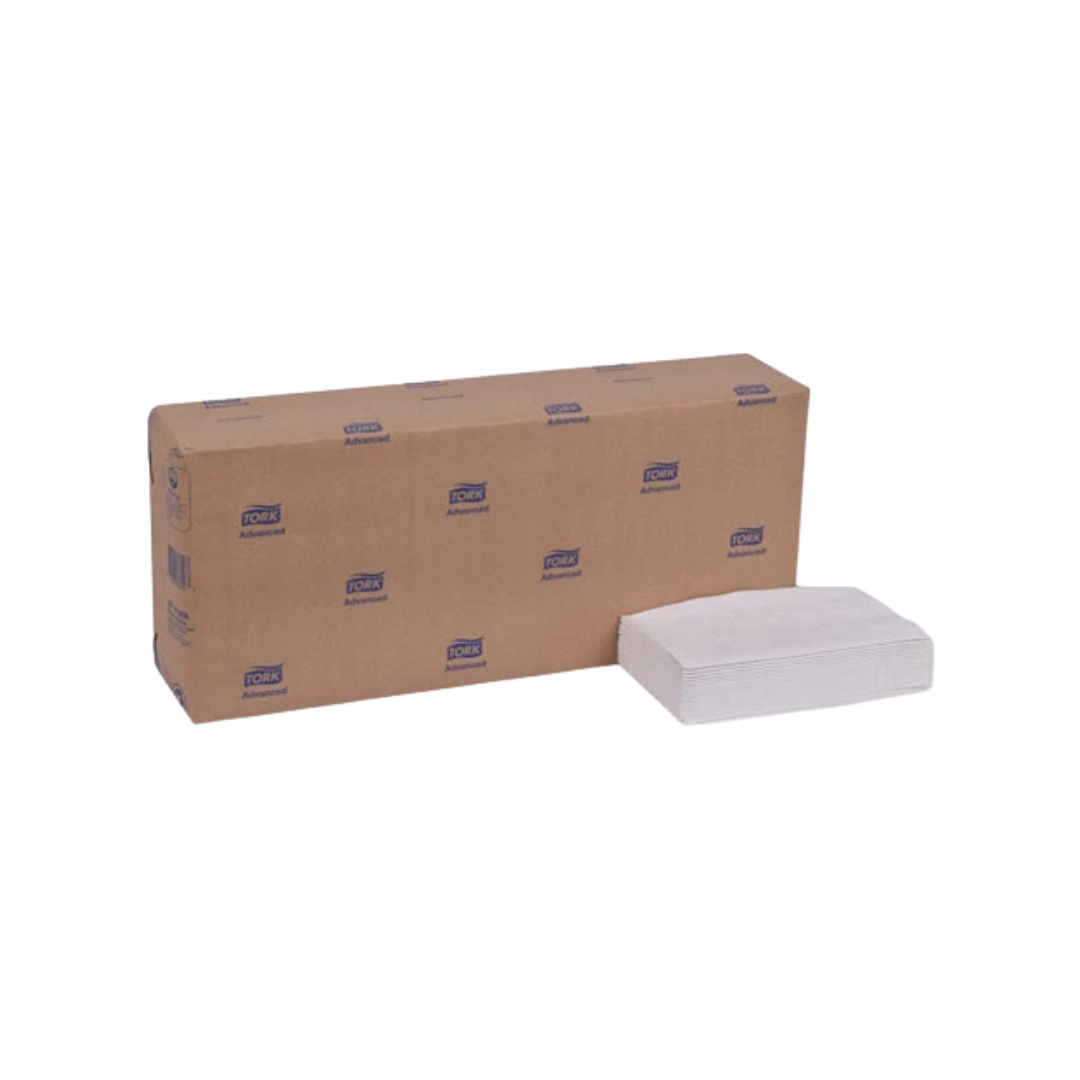 Tork® Advanced 1/8 Fold Extra Soft Dinner Napkin – White, 16.1" x 17", 3 Ply