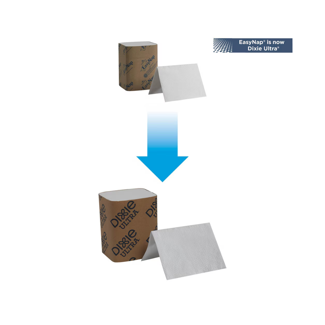 Dixie® Ultra® Interfold 2-Ply Napkin Dispenser Refill – White, 6.5" x 9.85"