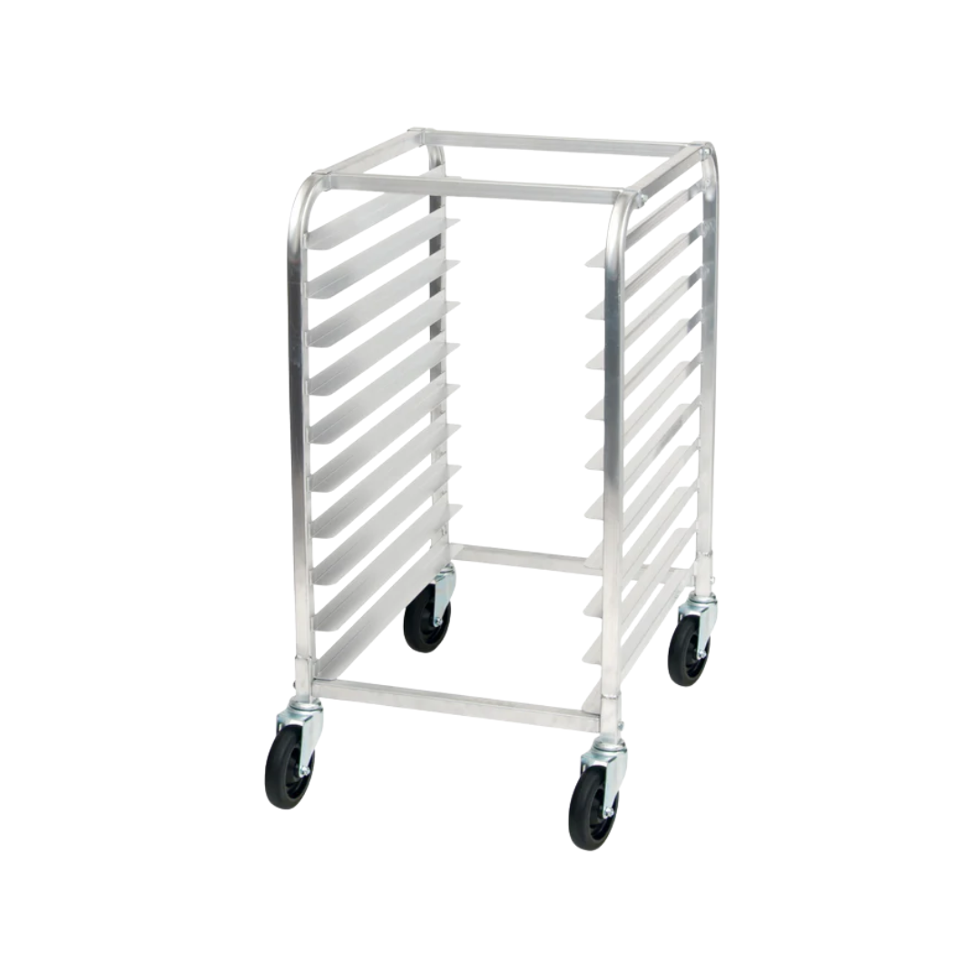 Winco® 10-Tier Sheet Rack w/o Brakes – Knocked Down, Aluminum