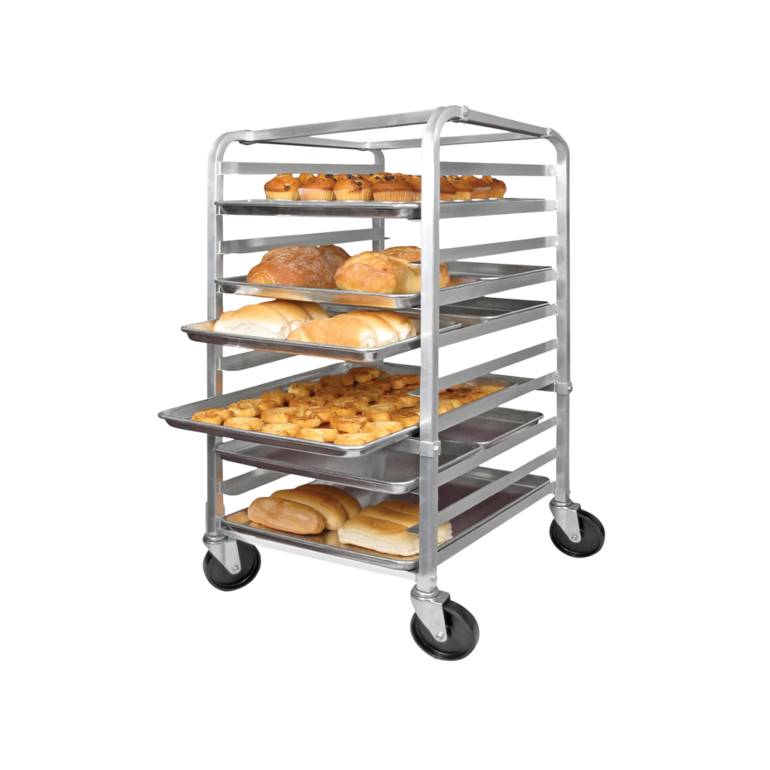 Winco® 10-Tier Sheet Rack w/o Brakes – Knocked Down, Aluminum