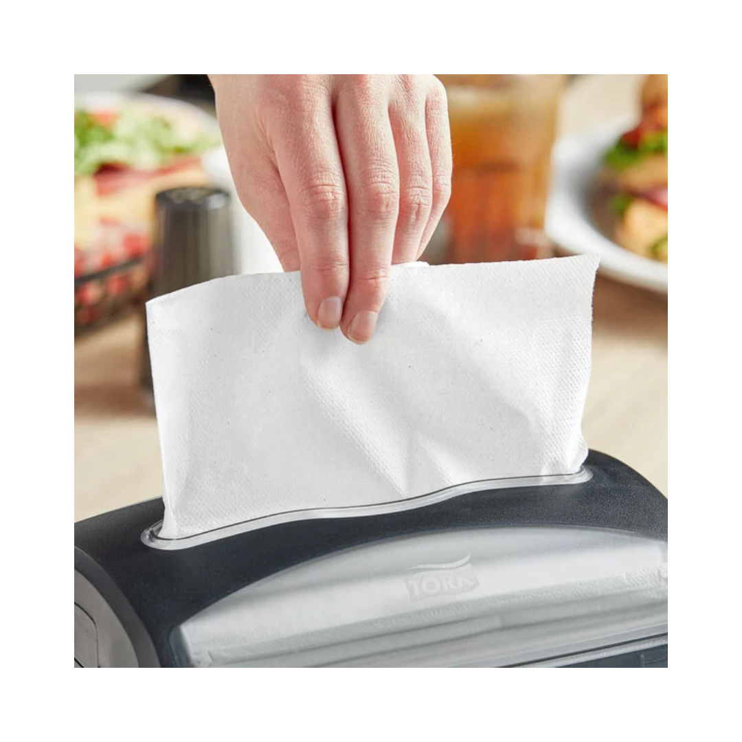 Tork® Xpressnap® Advanced Interfold Dispenser Napkin – 8.5" x 13", White, N4 System – 6,000 Napkins